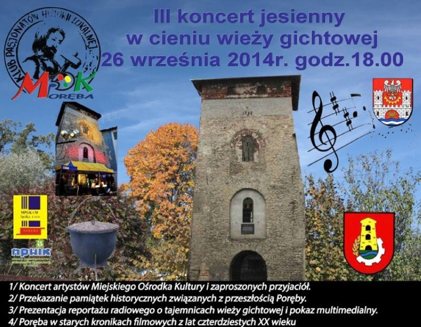 Koncert przy wieży gichtowej w Porębie 26 09 2014