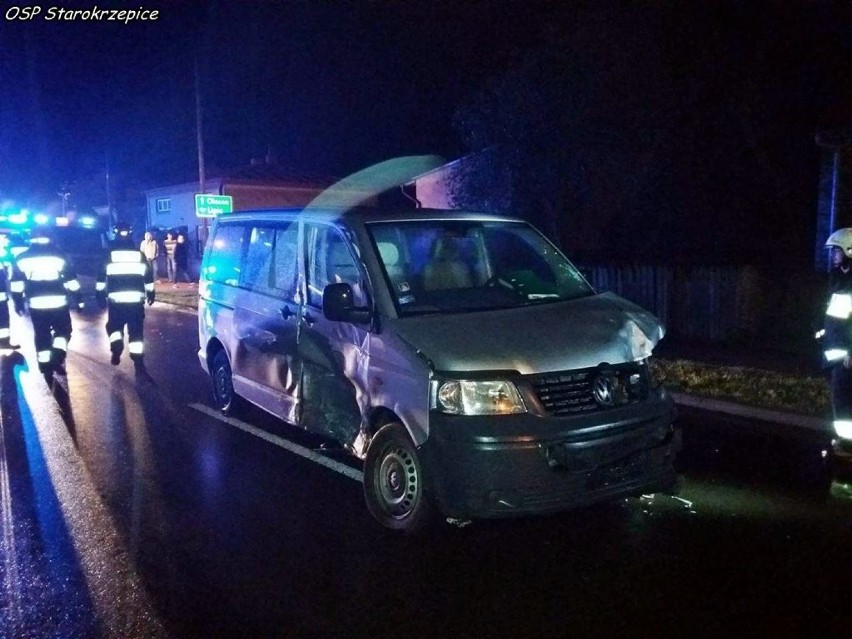 Trzy pojazdy zderzyły się w Krzepicach [FOTO]