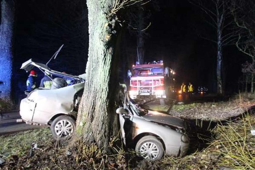 Wypadek w pobliżu Pieniężna