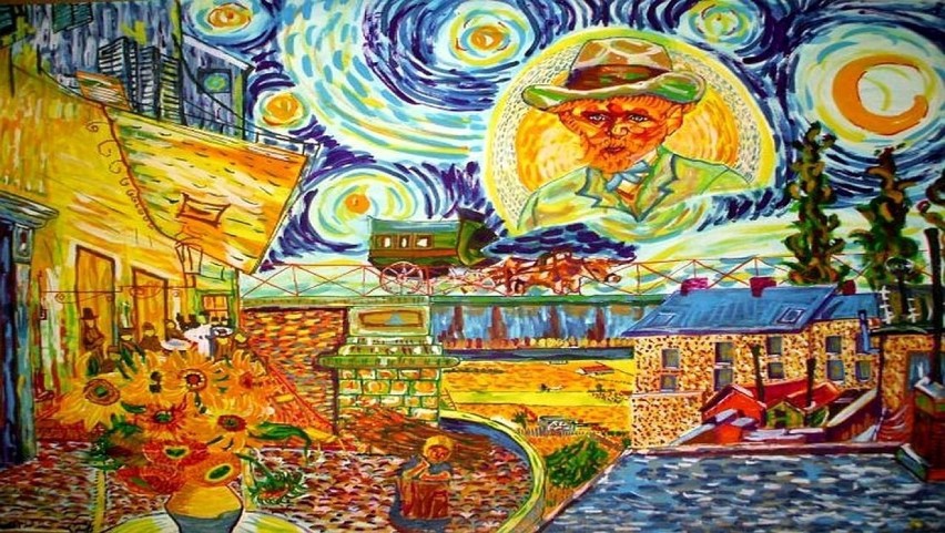 Składanka obrazów van Gogha wg pomysłów Marka Kraussa.