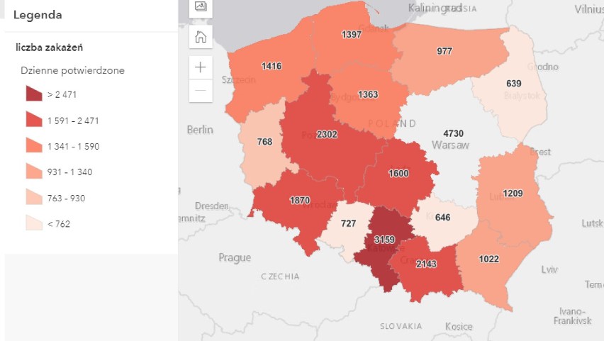 Chrzanów, Oświęcim, Wadowice, Olkusz. Nie żyje 8 osób z COVID-19, 335 nowych przypadków zakażenia koronawirusem w regionie