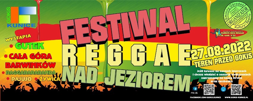 Festiwal  Reggae nad Jeziorem w Kunicach już w najbliższą sobotę