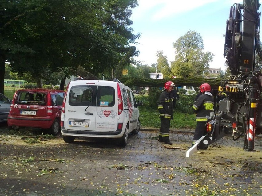 Zniszczone auta Wrocławskiego Hospicjum dla Dzieci