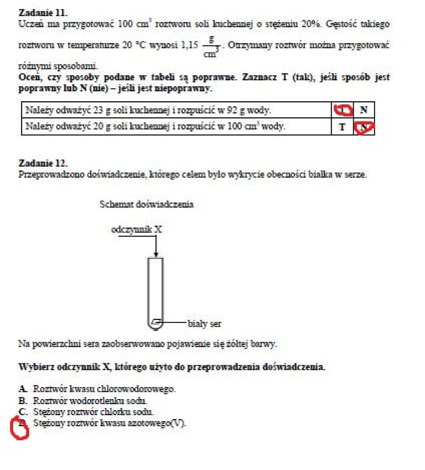 14 listopada 2012 druga część próbnego egzaminu...