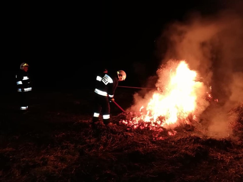 Gmina Skoki: W nocy strażacy walczyli z pożarem [ZDJĘCIA] 