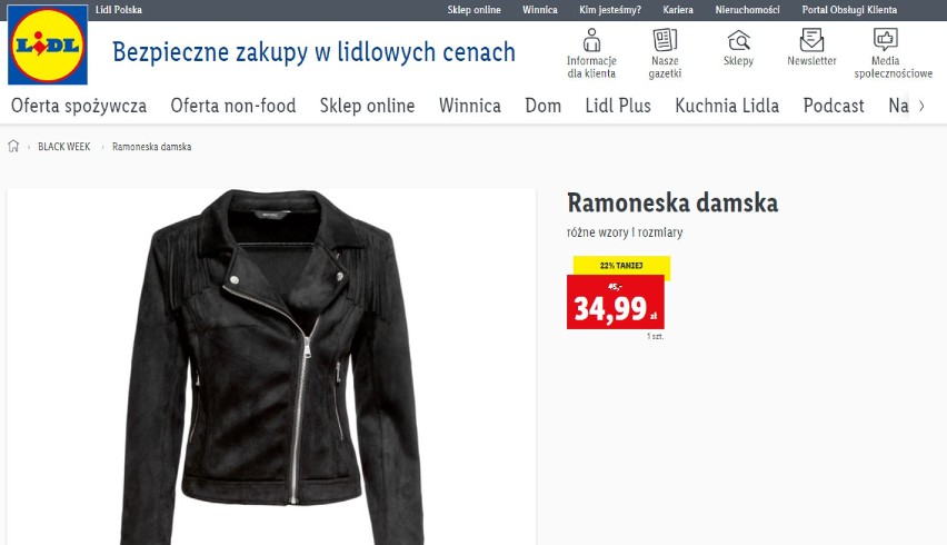 Black Friday 2020. Promocje i okazje - Lidl