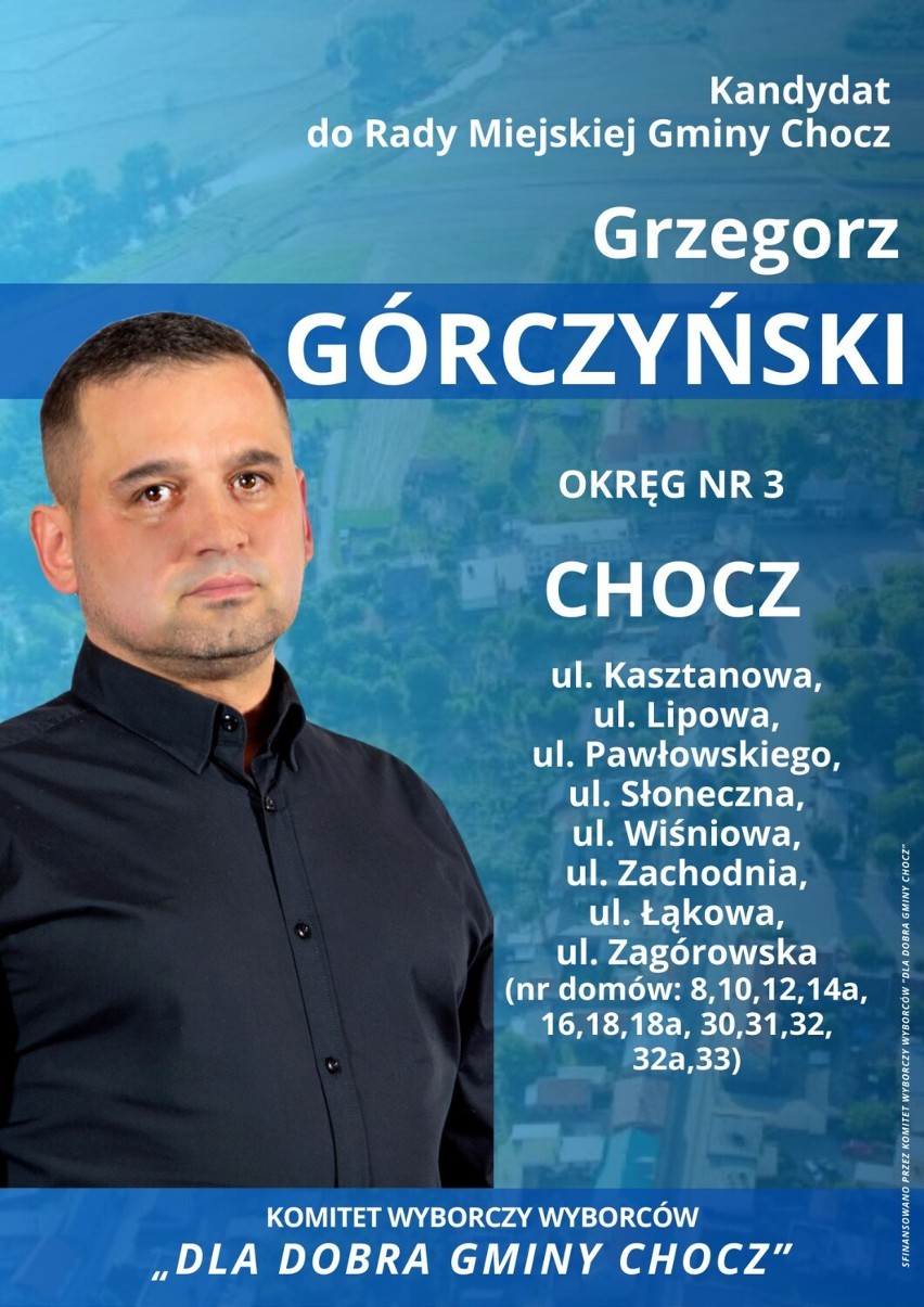 Grzegorz Górczyński (KWW „Dla Dobry Gminy Chocz”)