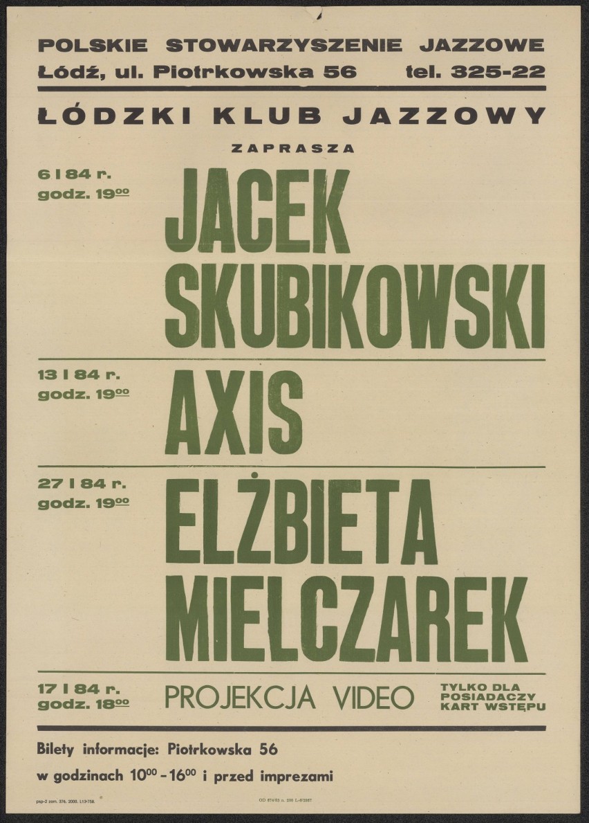 01.1984

Jacek Skubikowski, Axis, Elżbieta Mielczarek
-...