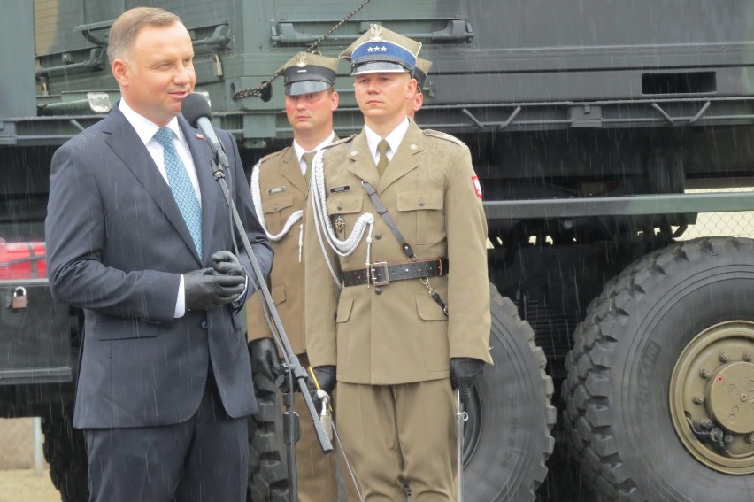 Andrzej Duda w Brodnicy. Wręczył awanse generalskie