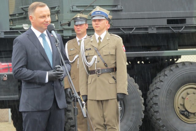 Andrzej Duda w Brodnicy. Wręczył awanse generalskie