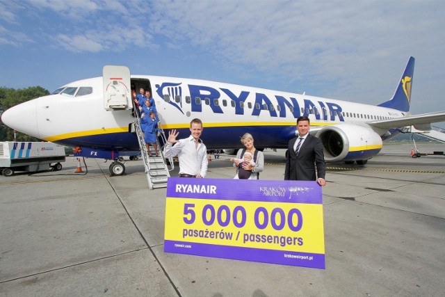 Niespełna osiem lat temu Ryanair świętował na podkrakowskim lotnisku w Balicach obsłużenie 5-milionowego pasażera.