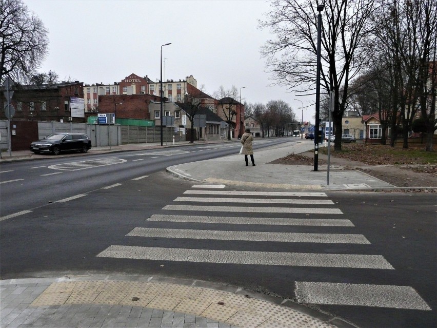 Po remoncie układ pasów ruchu na skrzyżowaniu ulic Grota...