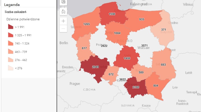 Chrzanów, Oświęcim, Wadowice, Olkusz. Nie żyje 13 osób z COVID-19, 410 nowych przypadków zakażenia koronawirusem w regionie