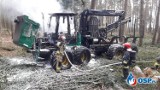 200 tys. zł warta była maszyna, która spłonęła w lesie pod Bobowickiem pow. międzyrzecki