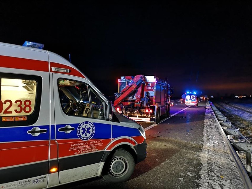 Wypadek na autostradzie A2. Mieszkaniec powiatu pilskiego uderzył w tył naczepy ciężarówki!