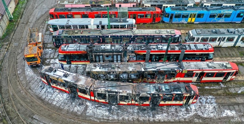 Przyczyna pożaru tramwajów w Gdańsku.