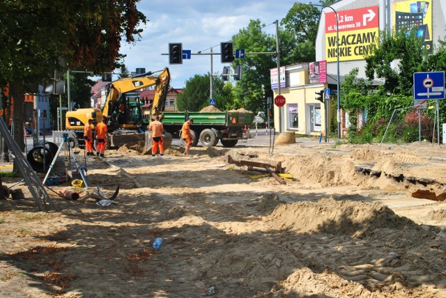 Remont ulicy Lipowej w Wolsztynie trwa! Pracownicy robią wszystko, aby oddać inwestycję w terminie.
