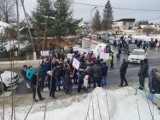 Raba Wyżna. Mieszkańcy blokowali drogi. To był ich protest przeciwko planom budowy biogazowni w ich miejscowości