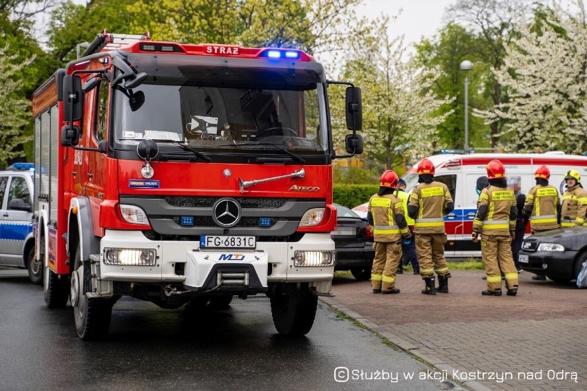 W Kostrzynie nad Odrą zderzyły się dwa auta osobowe