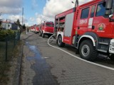 Pożar poddasza domu mieszkalnego w Mikołajkach Pomorskich