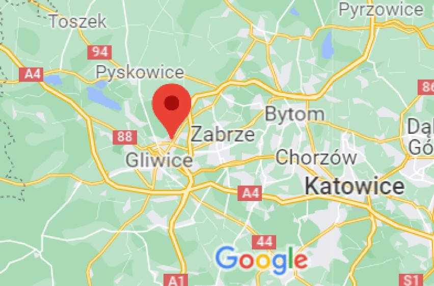 Gliwice, Aleja Jana Nowaka Jeziorańskiego, na DK 88