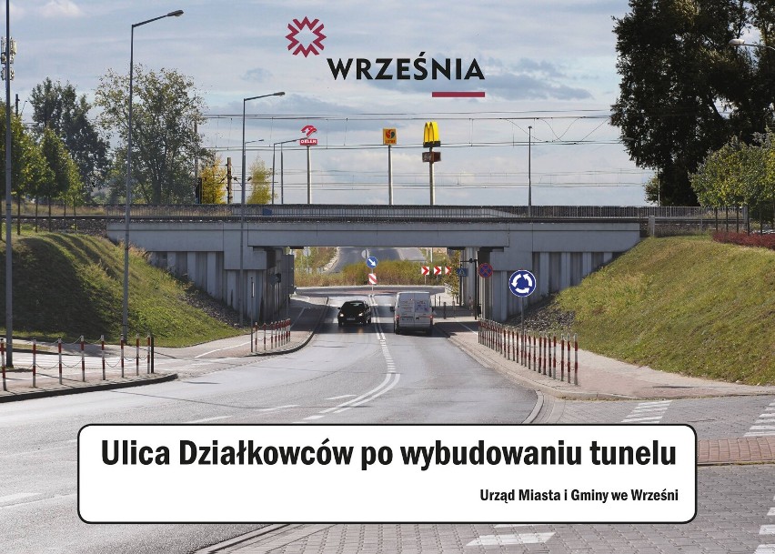 WRZEŚNIA: Przy ulicy Działkowców powstaną 2 bezkolizyjne tunele – wykonawcy złożyli oferty 