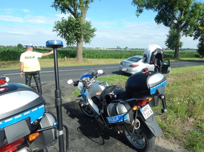 W powiecie radziejowskim policyjne działania Motocykliczni. Posypały się mandaty [zdjęcia]