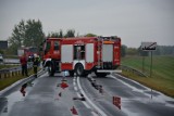 Tragiczny wypadek w Mąkowarsku. W zderzeniu dwóch samochodów zginęła jedna osoba [zdjęcia]