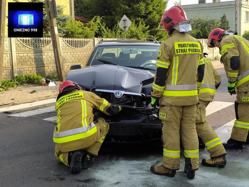 Gniezno: kolizja na skrzyżowaniu ulic Surowieckiego i...