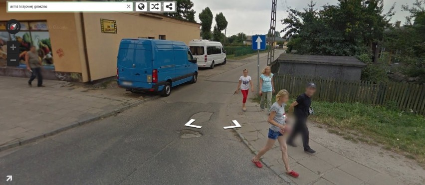 Google Street View - Gniezno i mieszkańcy na zdjęciach