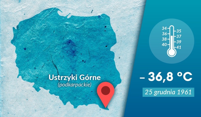 25 grudnia 1961 temperatura w Ustrzykach Górnych...