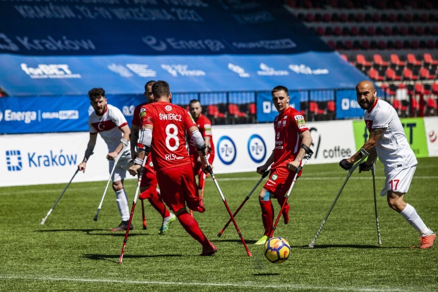 Rewanżowy mecz Polska Turcja w amp futbolu na stadionie...