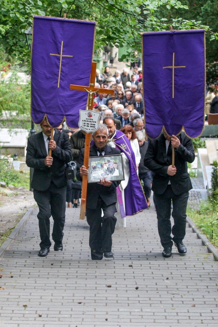 Pogrzeb Aliny Afanasjew z Sopotu.
