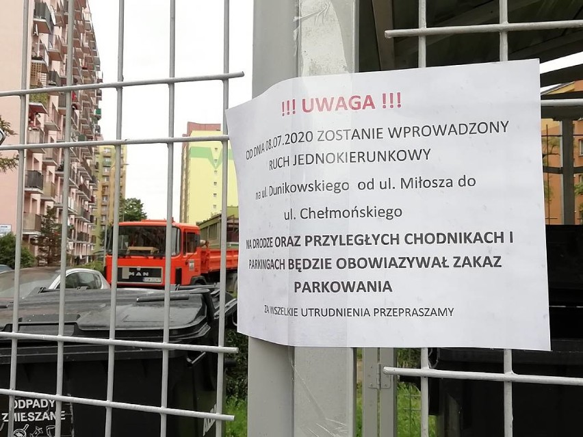 Wałbrzych: Uważajcie na ulicy Dunikowskiego. Zmiana organizacji ruchu (ZDJĘCIA)