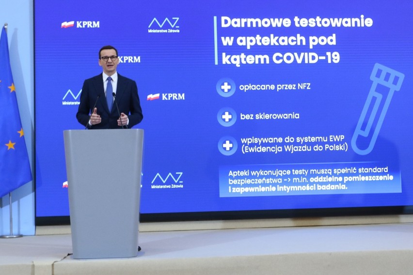 Konferencja premiera Mateusza Morawieckiego i ministra...