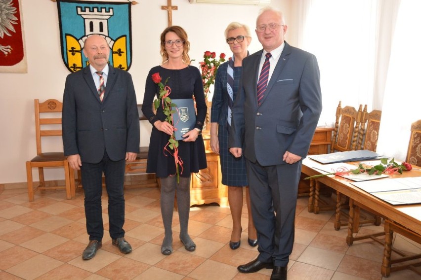 Spotkanie burmistrza z nauczycielami z okazji Dnia Edukacji Narodowej w Gołańczy
