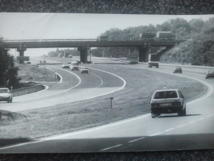 A tak wyglądała autostrada A4 w okolicach Mysłowic... 30 lat...