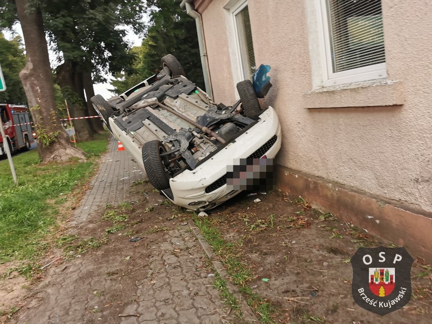 Wypadek na ulicy Parkowej we Wieńcu
