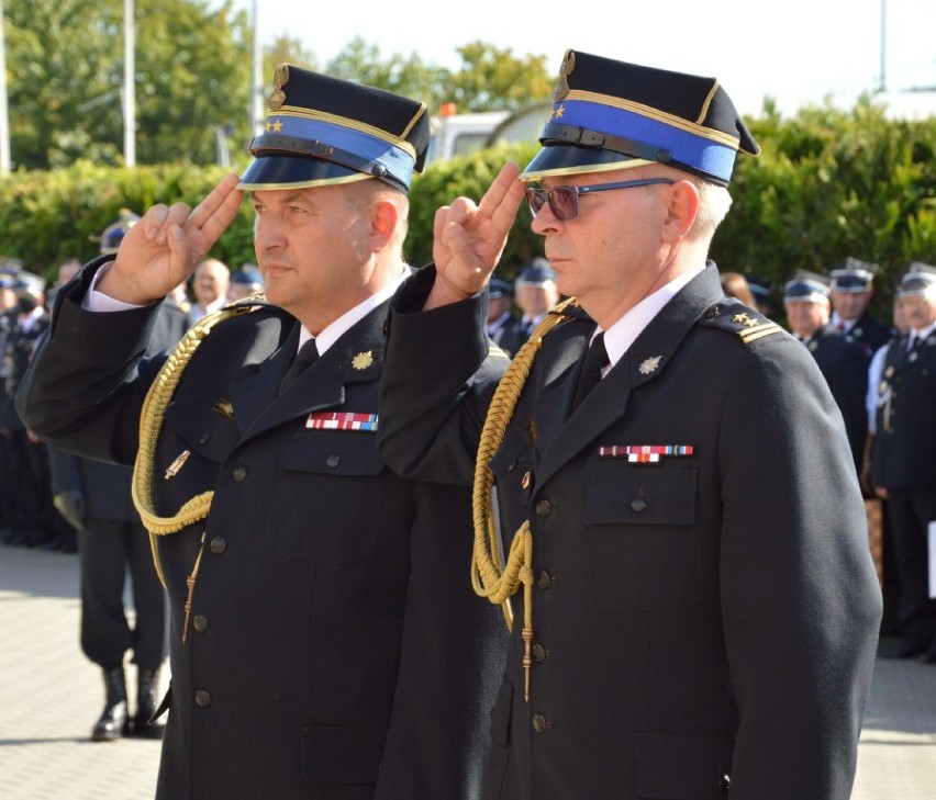 Pożegnanie starego i powitanie nowego komendanta straży pożarnej w Wejherowie