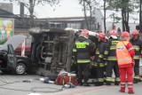Wypadek w ścisłym centrum Chorzowa [WIDEO + ZDJĘCIA]
