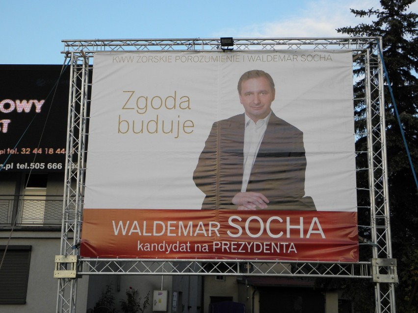 Plakat wyborczy pana Sochy