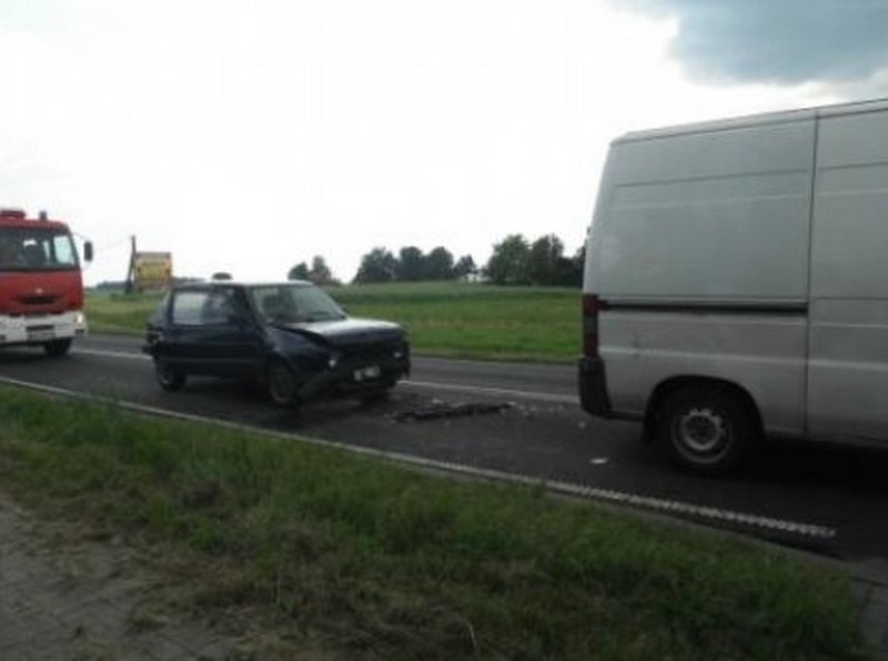 Wypadek samochodowy w Molnej