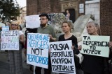 Na Rynku Głównym w Krakowie protestowali przeciwko deportacjom