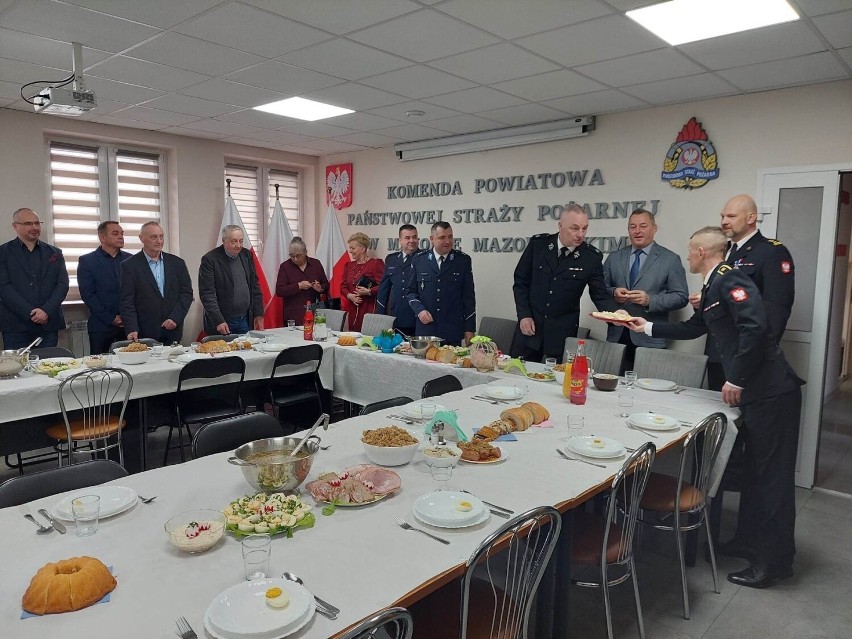 Spotkanie wielkanocne w Komendzie Państwowej Straży Pożarnej w Makowie Mazowieckim, 5.04.2023