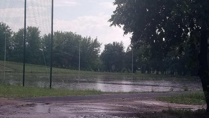 Skutki ulewy nad Blachownią