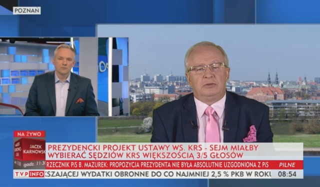 Chodzi o wywiad, jakiego Roman Sklepowicz, prawnik zapraszany między innymi do TVP Info i Polskiego Radia jako ekspert, udzielił na początku października Marcinowi Roli w programie  „wRealu24”