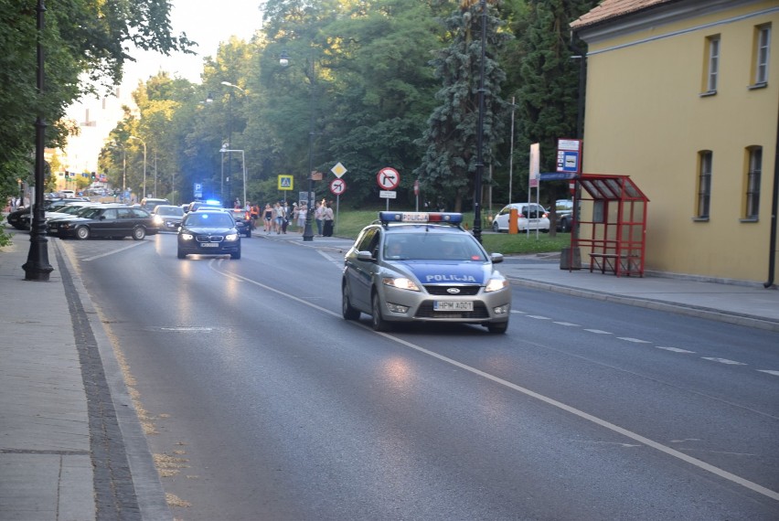 Konwój premiera Mateusza Morawieckiego na sygnale przejechał przez Białystok