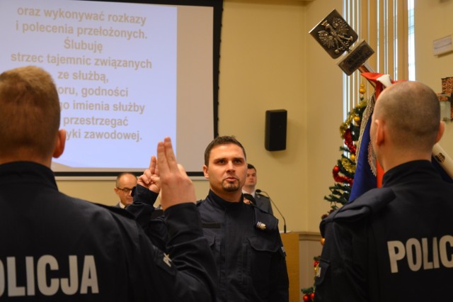 Ślubowanie policjantów w Opolu - 9 stycznia 2019.