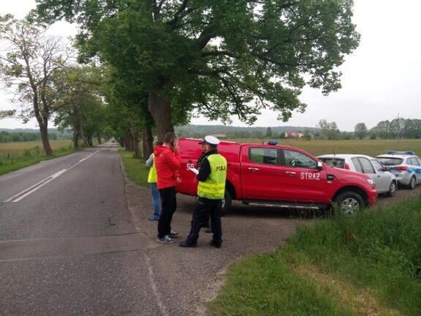 W Kniewie kontrowali drogę, na której zginął człowiek