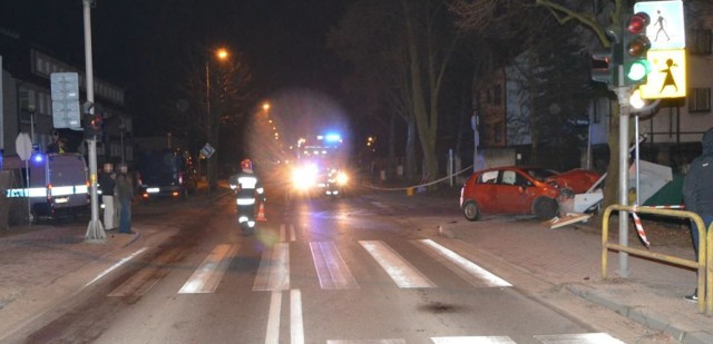 Wypadek na ul. Ofiar Piaśnicy w Wejherowie